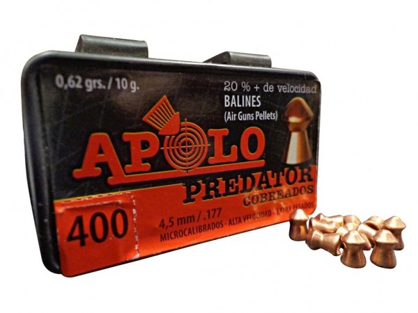 BALIN APOLO 4,5 PREDATOR COBREADO x 400 - 19950 - APOLO