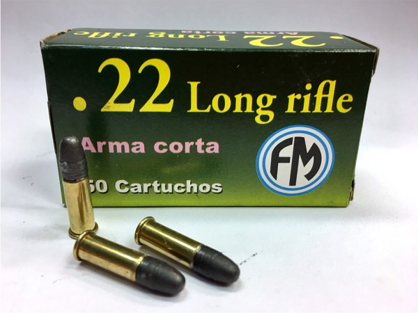 MUNICION C. 22 LR FM ARMA CORTA - FM