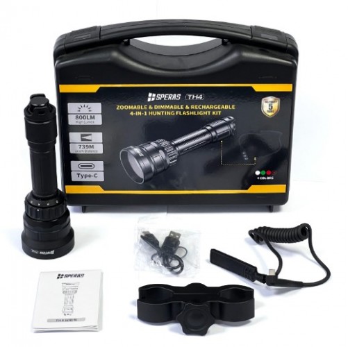 LINT SPERAS TH4 KIT DE CAZA 800 LM 740 MTS - SPERAS