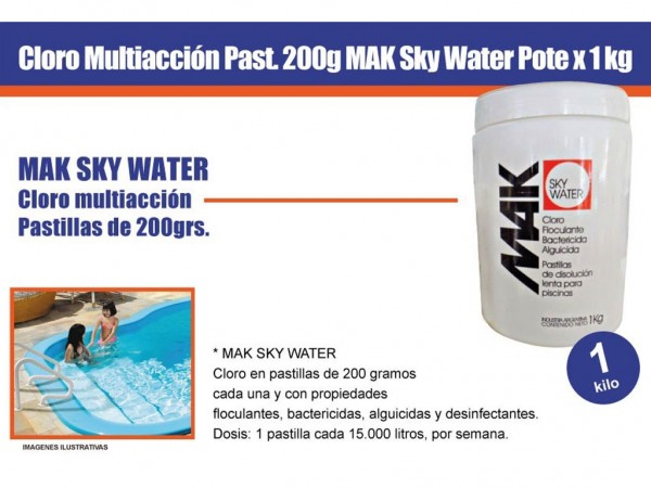 PAST MAK SKY WATER x 4 KG TRIPLE ACCION - MAKINTHAL