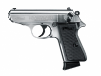 WALTHER C. 22 LR PPK/S NICKEL 84 MM